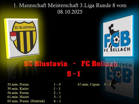 1.Mannschaft Meisterschaft 3.Liga  SC Blustavia  -  FC Bellach