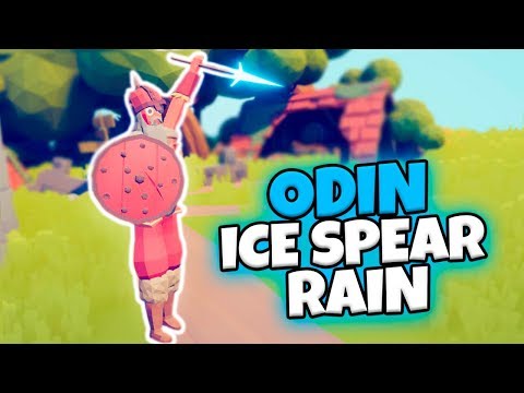 ODIN. ICE SPEAR RAIN VS EVERY FACTION (CUSTOM) | TABS MODDED GAMEPLAY