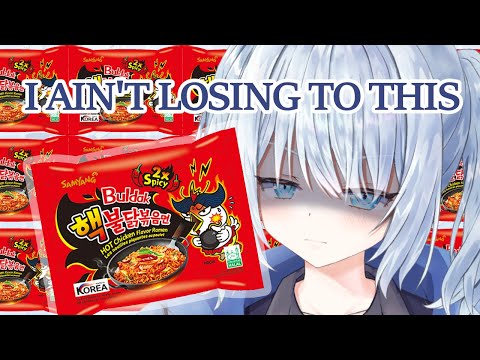 【SPICY NOODLES CHALLENGE? + ART COMMS】 HA HA I HAVE HIGH TOLERANCE! trust me....