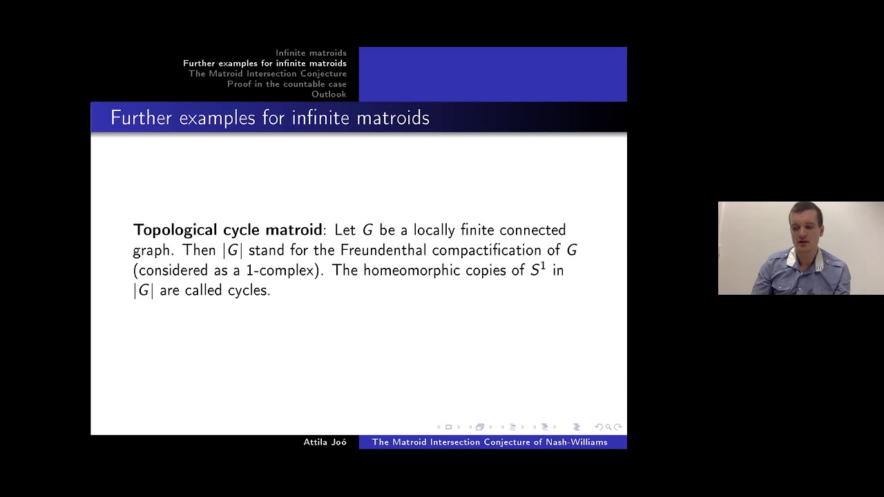Matroid Seminar - Attila Joó