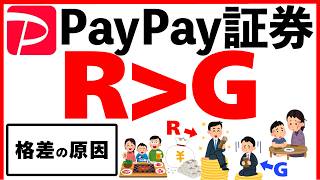 【PayPay証券】貧しさの正体！R＞Gで資産形成。NISAも使って格差を吹き飛ばせ！