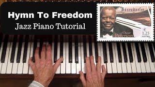 Oscar Peterson&#39;s Hymn to Freedom, Chord Progression and voicings analysis