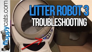 Litter Robot 3 Open Air Troubleshooting - All 3 Lights Flashing - Floppycats