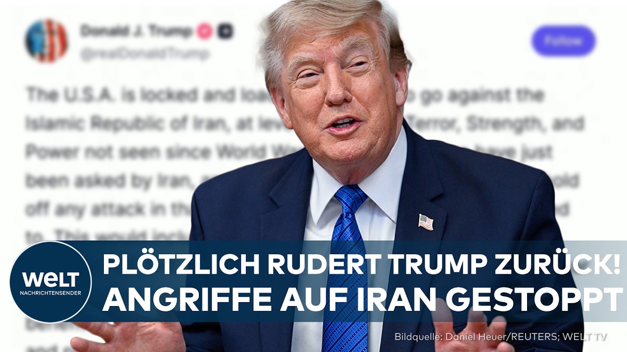 IRAN-KRIEG: Plötzlich stoppt Donald Trump die Angriffe! US-Präsident stellt Deal in Aussicht