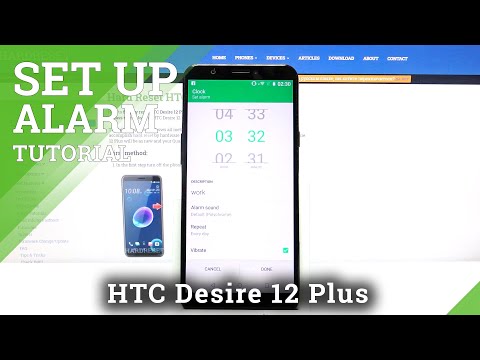 How to Set Up Alarm Clock in HTC Desire 12 Plus – Alarm Clock Settings