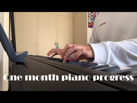 One month of piano progress | self-taught beginner