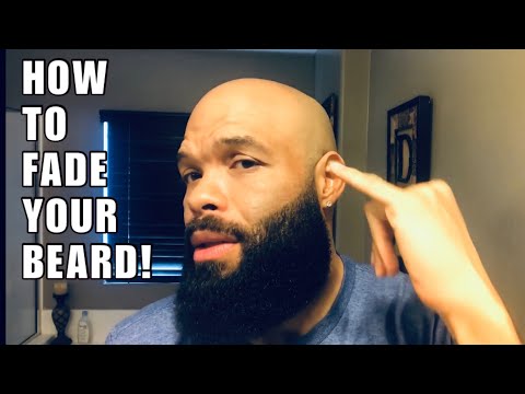 How To Fade Your Beard At Home / Blending Beard Into Bald Head