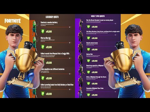Complete Guide Of All "5 LEGENDARY Quests" & "7 EPIC Quests" (Week 7) | Fortnite Chapter 2 Season 7