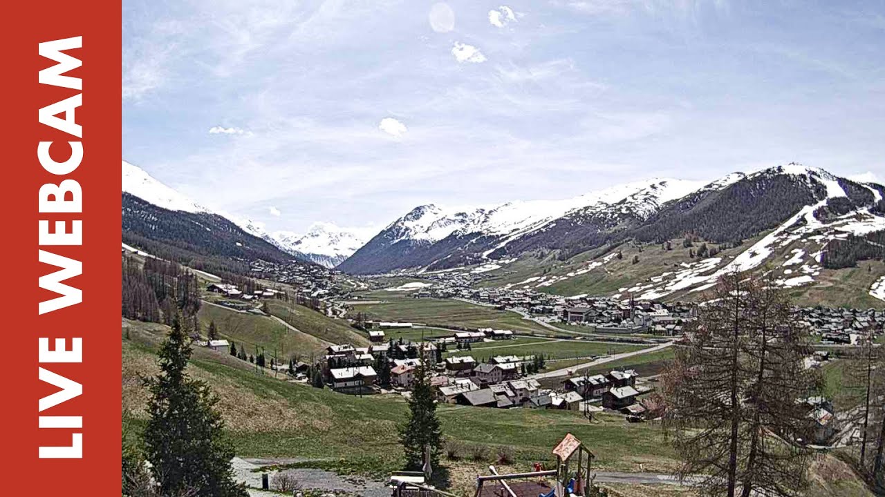 Live webcam view of Panorama over Livigno Valley
