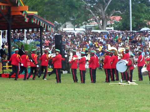 VMF Band performance, Indpendence Park, Port Vila, 30th July 2010