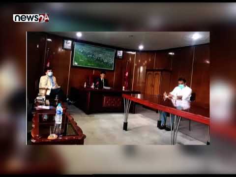 गगन थापाले  काठमाडौँ महानगरका प्रमुखसहितका पदाधिकारीहरुसँग छलफल-NEWS 24