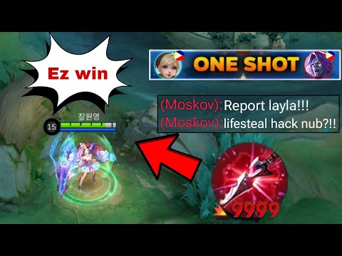 LAYLA NEW SEASON LIFESTEAL HACK BUILD💀 (MUST TRY) (layla best build 2025!)