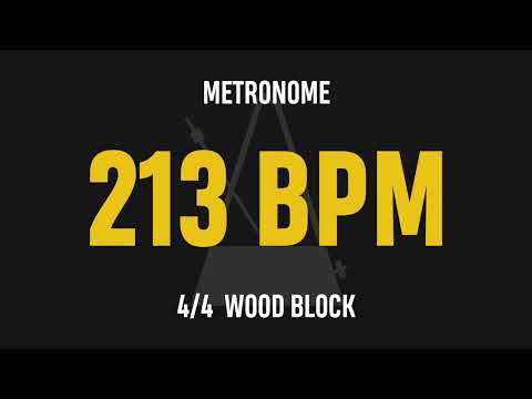213 BPM 4/4 - Best Metronome (Sound : Wood block)