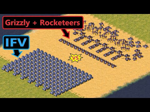 IFV vs Grizzly + Rocketeers - Red Alert 2