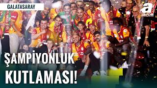 Galatasaray Şampiyon! Gökyüzü Sarı Kırmızıya Boyandı