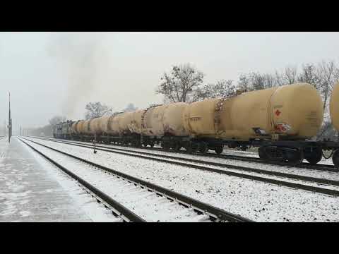 Движение поездов на станции Василевичи 06.01.2021