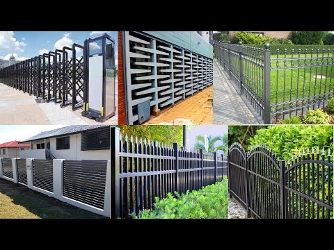 modern metal fence design ideas