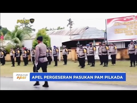 KAPOLRES WAROPEN PIMPIN APEL PERGESERAN PASUKAN PAM TPS