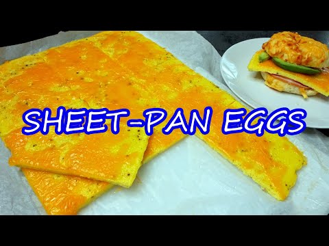 EASY Sheet-Pan Eggs🥚🍳 The BEST way to batch cook eggs for Meal Prep or a crowd! Weight Watchers!