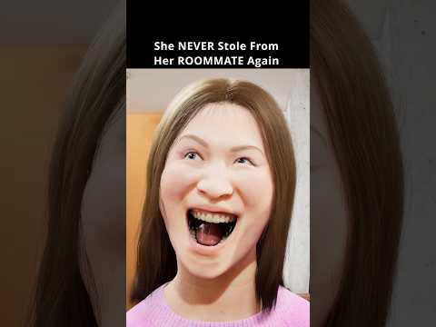 She NEVER Stole From Her ROOMMATE Again #shortsfeed #funny #story