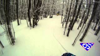 preview picture of video '[Snow] Powder - Fresca _ Monte Nerone 2013 _ Go Pro Helmet Camera'