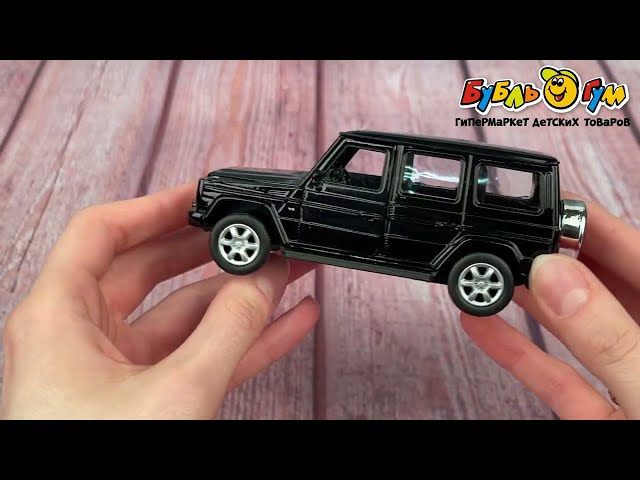 Машинка Mercedes G-Class Welly металлическая инерционная 1:38  - видео