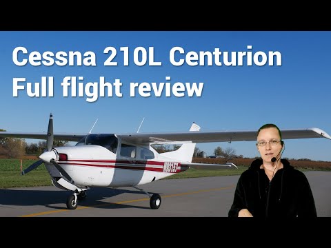 1974 Cessna 210 Centurion aircraft full flight review