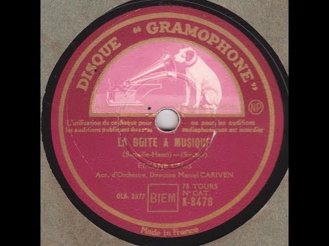 Elyane Célis  "  La boîte à musique  "  1940