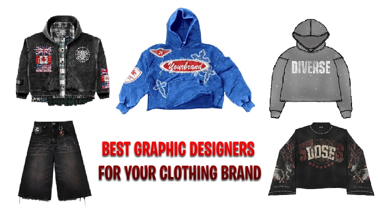 BEST GRAPHIC DESIGNERS FOR YOUR CLOTHING BRAND! 💵