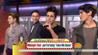 Midnight Red on the Today Show performing Take Me Home