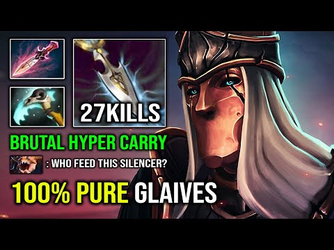 Brutal Hyper Carry Silencer 100% Pure Glaives OP Hit Like a Truck 7.32e Dota 2