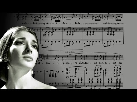 "Addio del passato" from "La Traviata" - G. Verdi - Maria Callas - Sheet music