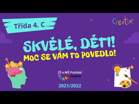 Kreativní projekty dětí 4. třídy - ZŠ a MŠ Pražská Znojmo