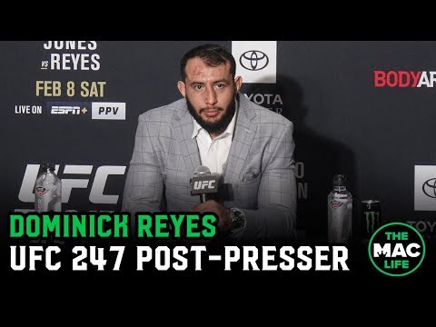 Dominick Reyes reacts to Jon Jones defeat | UFC 247 Post Fight Press Conference