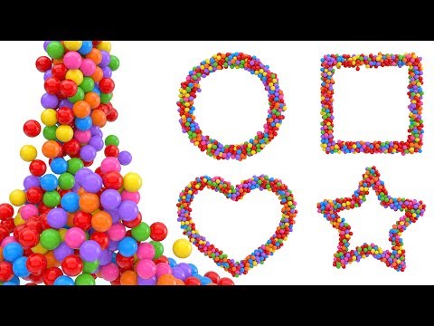 Learn Shapes with Color Balls - Colors & Shapes Collection for Children