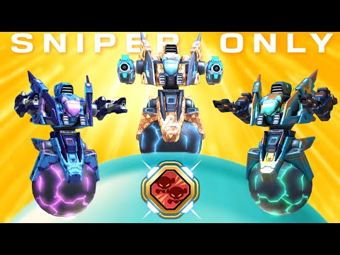 Sniper Only - Nomad with Longarm 12, Railgun 12, EM Rifle 12 - Mech Arena