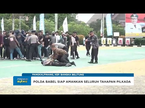 SIMULASI SISPAMKOTA POLDA BABEL JELANG PILKADA