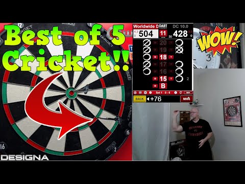 Best of 5 CRICKET Using $18 Phil Taylor Phase 1 Replica Darts