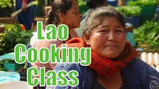 Learning How To Cook Lao Food at Tamarind Lao Cuisine cooking school in Luang Prabang, Laos