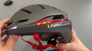 Livall evo21 bike helmet with lights and bluetooth