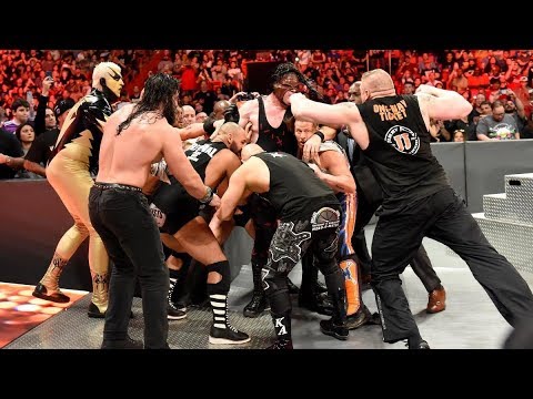 Kane Attack Brock Lesnar Full Segment -Wrestling Spotlight-Raw, Jan. 1, 2018