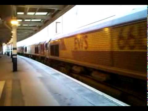 Convoy of Class 66's at Doncaster
