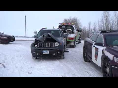Sauk Centre, MN Crashes, High Winds And Blowing Snow - 12/31/2018
