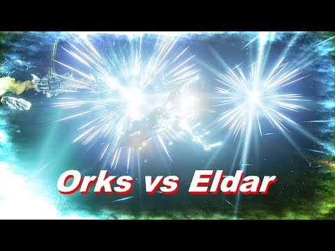 Orks vs Eldar! Rank 59, Heroic Difficulty, 1500 Points - Battlefleet Gothic Armada