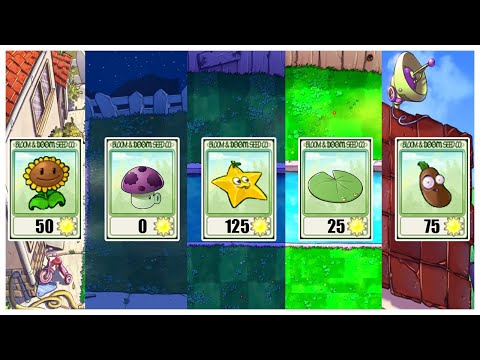 Only One Plant From Each Part Of The Game | Plants VS Zombies Challenge