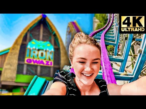 Riding IRON GWAZI At Busch Gardens Tampa! | 4K Reaction POV