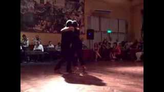 Julio Balmaceda y Corina De La Rosa performing to Orquesta Color Tango @ Milonga Parakultural