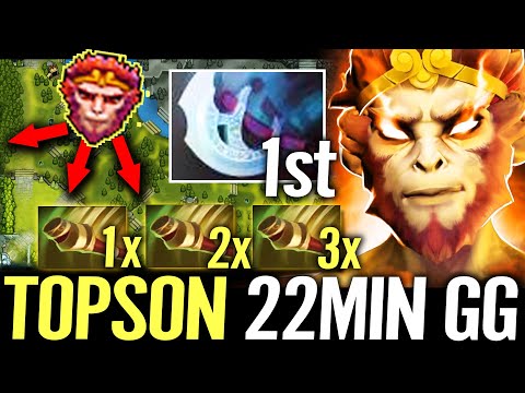 🔥 TOPSON Monkey King MANTA 100% Invincible MID — NEW META Counter Build 22MIN GGWP Dota 2 Pro