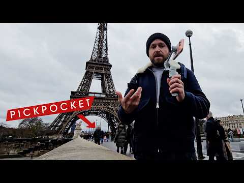 Dodge Pickpockets in Paris Filming Solo | ft. Insta360 Flow 2 Pro