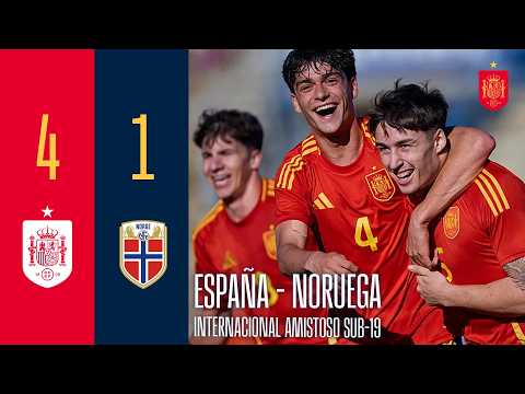 RESUMEN | España 4-1 Noruega | Internacional amistoso sub-19 | 🔴 SEFUTBOL